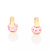 Brinco Infantil Rommanel Folheado a Ouro 18 k com Cristais - Tamanho Único - 523530
