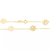 Cordão Rommanel folheado a ouro com flores vazadas - tam.50 531247 - comprar online