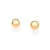 Brinco Rommanel Infantil Folheado a Ouro Liso - 520797