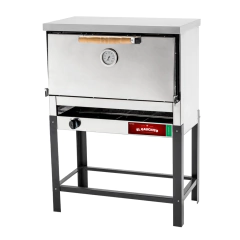 Horno Inoxidable Pizzero Facturero 6 Pizzas Gauchito Sol Real