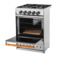 Cocina Industrial 4 Hornallas Gauchito Sol Real - comprar online
