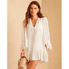 Vestido Curto Chiffon Glow