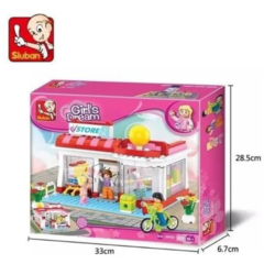 Bloques Sluban Girls dreams Tienda mercado 289 piezas