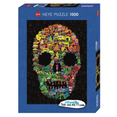 Rompecabezas Heye Doodle Skull 1000 piezas