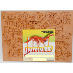 Dinosaurio Para armar Apatosaurio Madera corte laser en internet