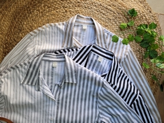 #281 CAMISA COMBINADA LARGA RAYADA - tienda online