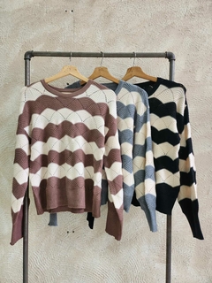 #1009 SWEATER RAYADO CALADO - Merci
