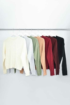 #1014 SWEATER LINEA CURVA FINA - Merci