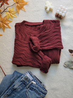 #1014 SWEATER LINEA CURVA GRUESA - comprar online