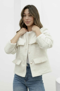 #337 chaquta de tweed bucle
