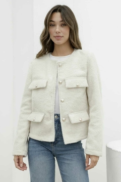 #337 chaquta de tweed bucle - tienda online