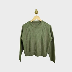 #1018 sweater trenzado y punto