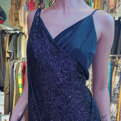 VESTIDO CRUZADO LENTEJUELAS ZHOE - comprar online