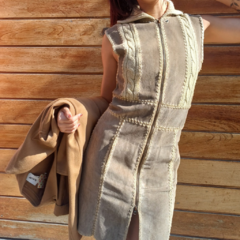 VESTIDO TEJIDO GAMUZA ONA SAENZ - comprar online