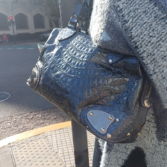 CARTERA CUERO PRUNE - Feria La Polilla