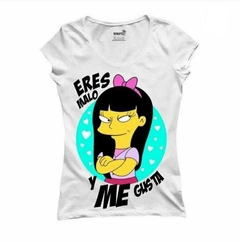 Remera Eres Malo y Me Gusta - Dama