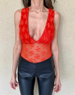 BODY DE ENCAJE ADA ROJO - comprar online