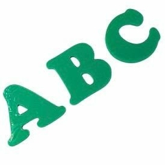 Alfabeto em Acrílico Verde Escuro 3x3 na internet
