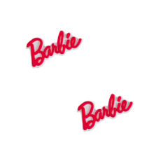 APLIQUE EMBORRACHADO BARBIE NOME - 1UNID.