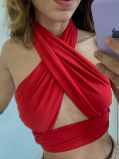 Top Isa Vermelho - amarração