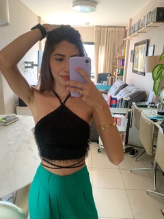 Top Monalisa Preto (de pelinho)