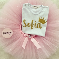 CONJUNTO NOMBRE CORONA 0 A 18 MESES