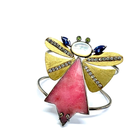 Bracelete Libélula Rosa triângulo