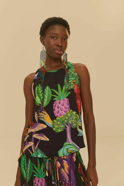 regata estampada caminho yawanawa