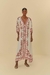 vestido longo estampado relicário - comprar online