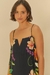 vestido longo alça estampado vestida de flo - irreverente