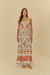vestido longo alça estampado - irreverente