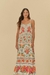vestido longo alça estampado - comprar online
