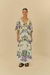 vestido cropped manga estampado floral sicilia - comprar online