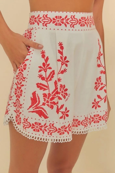 Short Relicário Estampado Tropica - comprar online