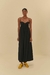 vestido longo franzido - loja online