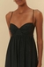 vestido longo franzido - irreverente