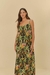 vestido longo estampado paraíso tropical - loja online