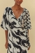 vestido transpasse estampado panteras na internet