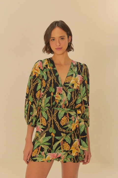 Macaquinho Estampado Paraíso Tropical - comprar online