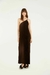 vestido plissado longo - comprar online