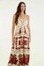 vestido longo estampado rosália - loja online