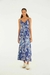 vestido longo estampado festa de pássaro - comprar online