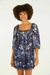 vestido curto manga estampado marcelle - comprar online