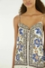 vestido longo estampado jardim chintz lenço - irreverente