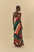 vestido listra estampado onda de cor na internet