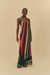 vestido listra estampado onda de cor - loja online