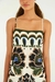 vestido cropped estampado floral arabesque - loja online