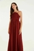 vestido pregas frente - loja online
