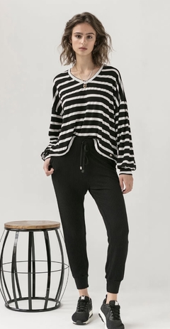 CALÇA BIAMAR DE TRICOT COM PUNHO | 9267 na internet
