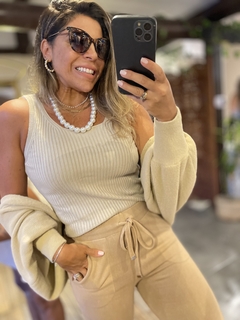 CALÇA BIAMAR DE TRICOT COM PUNHO | 9267 na internet